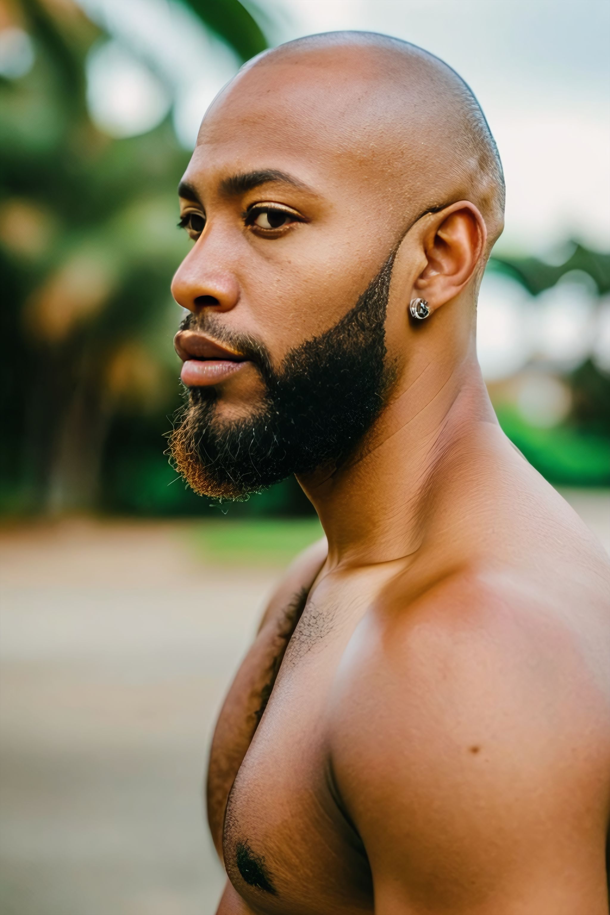 Portrait generated with Stable Diffusion.